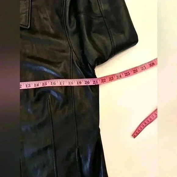 Sonoma Women's Vintage Black Lambskin Leather Jacket Size Large - Picture 6 of 10